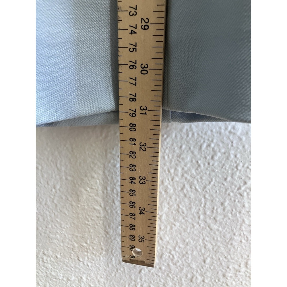 VTG 1970s Women's XS/S 2 Piece Set Powder Blue Button Up Vest & Wide Leg Pants - Picture 13 of 16